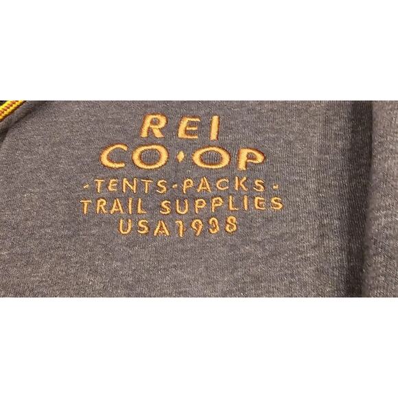 REI Co-Op Full Zip Hoodie Jacket Sz XL Outdoor Hiking Sweatshirt - Picture 3 of 9